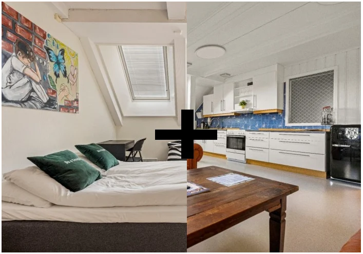 Fengselsdirektørens suite, familierom med bad