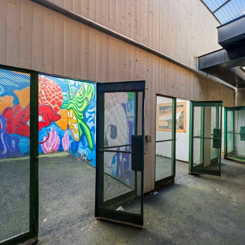 Luftegård for glattcellene på Fengselshotellet i Arendal